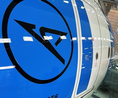 Ein erster Blick auf den ersten A330 Neo von Condor in Blau.