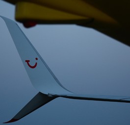 Winglet einer Boeing 737 von Tui Airlines: Ärger mit einem Flug.
