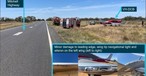 Cirrus SR22 nach der Notlandung auf einem Highway: Der Pilot wurde von der australischen Behörde für sein Verhalten gelobt.