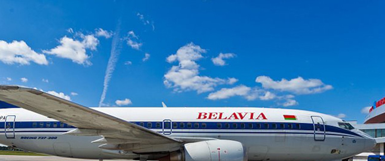 Flugzeug von Belavia: Darf nicht mehr nach St. Petersburg.