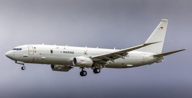Boeing P-8 Poseidon der deutschen marine: wird bei Lufthansa Technik gewartet.