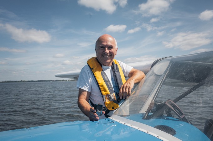 ... einer von wenigen europäischen Wasserflugzeuglehrern, hier in Grunau (Polen).