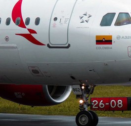 Airbus A320 von Avianca: Harte Landung bei Validierungsflug.