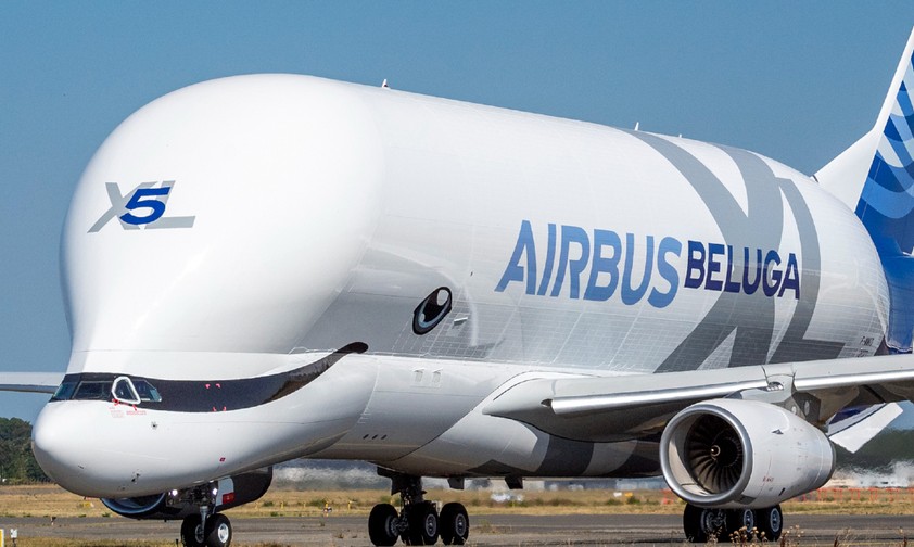 Airbus Beluga XL 5 (Archivbild): Erlitt ein Malheur, zum Glück ohne Verletzte.