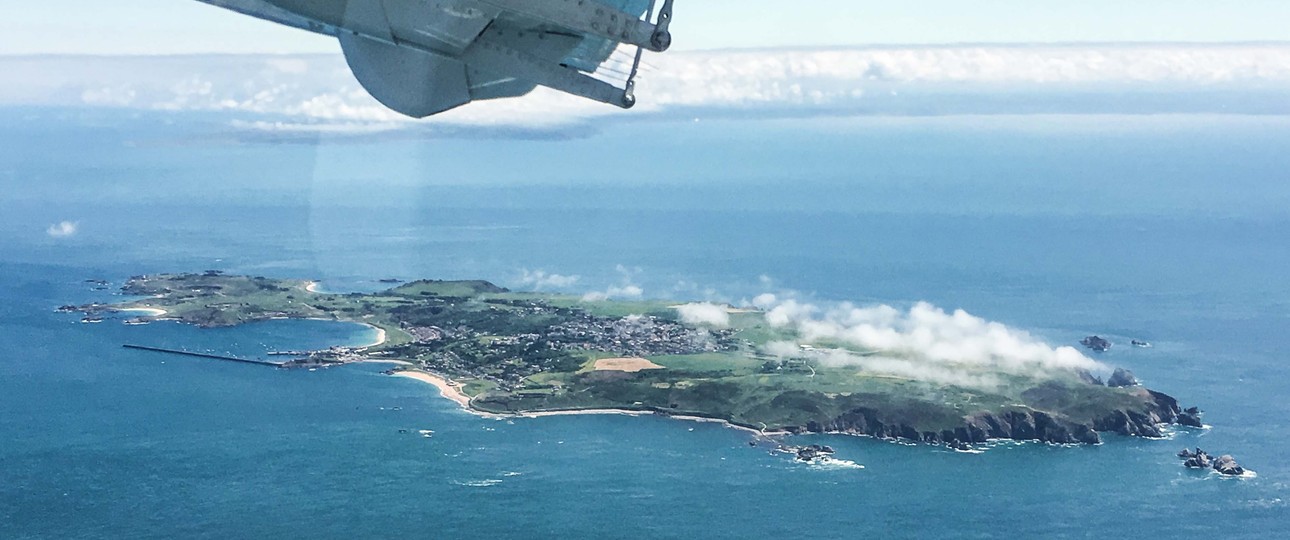 Alderney: Bisher fliegt nur eine Airline die Insel im Ärmelkanal an.