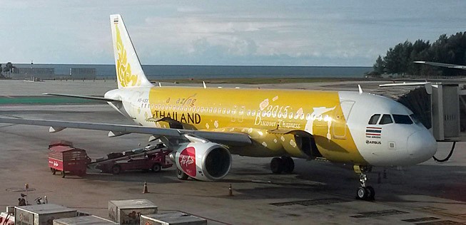 Airbus A320 von Thai Air Asia.