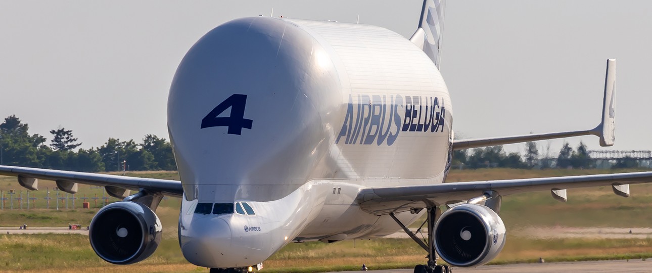 Airbus Beluga: Er transportierte Flugzeugteile für den europäischen Hersteller.