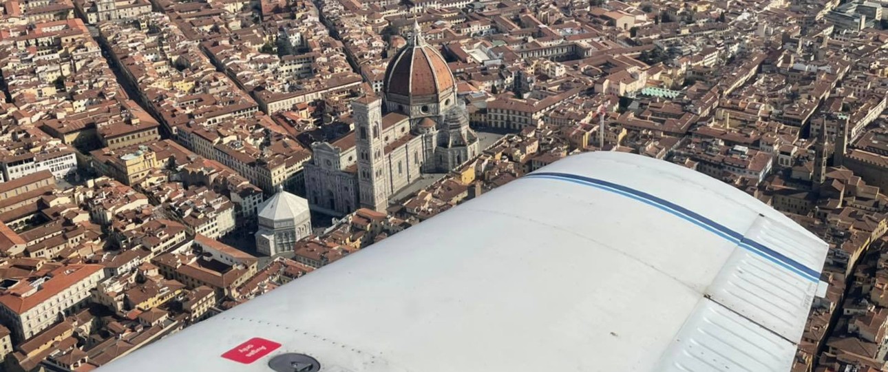 Florenz aus der Luft sehen: Nicht immer problemlos möglich.
