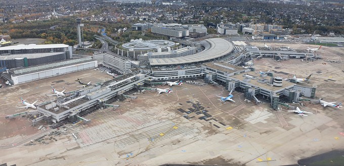 Der Flughafen Düsseldorf erreicht Stufe 3.