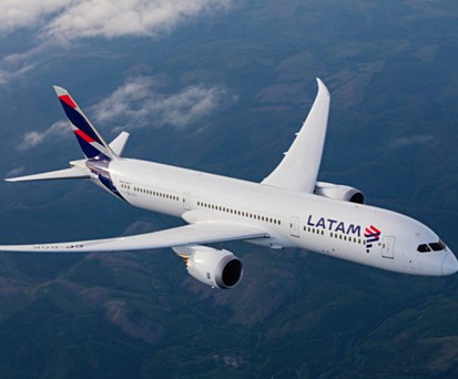 Dreamliner von Latam: Ein solches Flugzeug erlebte den Vorfall.
