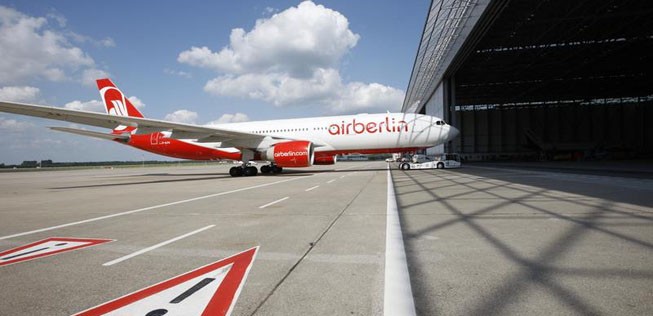 Hangar von Air Berlin Technik: Zeitfracht übernahm das Unternehmen zusammen mit der Wartungsfirma Nayak Aircraft Services.