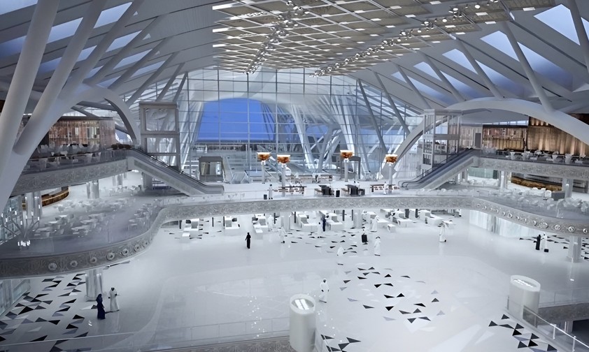 Terminal des Flughafens Neom Bay: Noch ganz schön viel Platz.