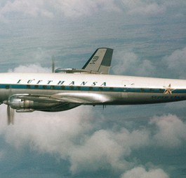 Die Lockheed L-1649A Starliner, die bei Lufthansa Super Star genannt wurde, wurde von Lufthansa einst im Transatlantikverkehr eingesetzt.