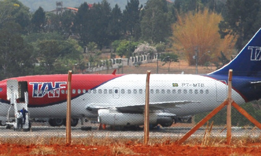 So hatte die einstige Landshut zuletzt im aktiven Dienst ausgesehen. 2008 war sie von der brasilianischen Fluggesellschaft TAF Linhas Aéreas am Flughafen Fortaleza abgestellt worden.