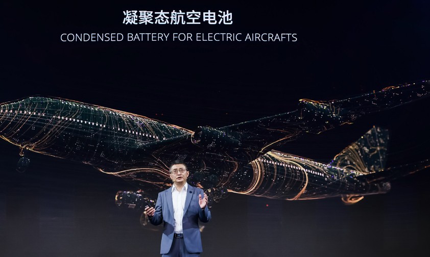 CATL-Präsentation von April: Batterien angekündigt, die, stark genug für Flugzeuge sind.