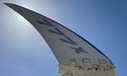 Hochgeklappte Flügelspitze der Boeing 777X