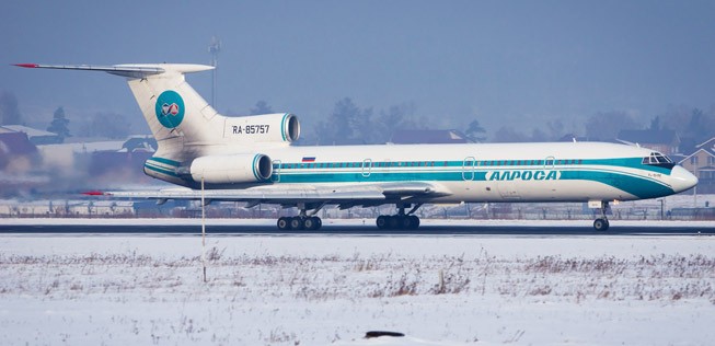 Auch die Tupolev Tu-154 werden bei Alrosa ausgeflottet.