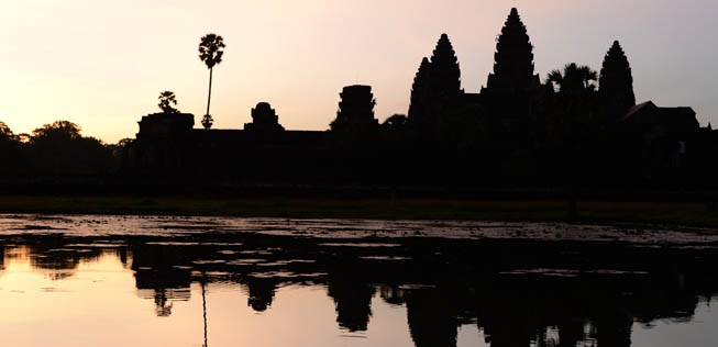 Angkor Wat: Im Winter viel bereist.