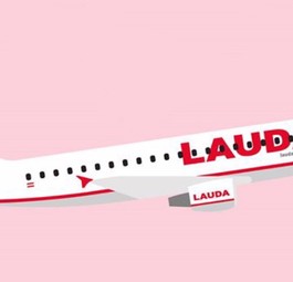 Gezeichneter Lauda-Flieger: Die Marke bleibt, die Aufgabe wechselt.
