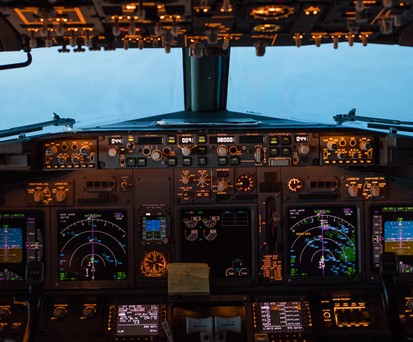 Blick ins Cockpit: Hier wird aufgezeichnet.