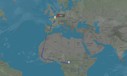 Flugverlauf von AF757: Der Flug muss ein großes L fliegen.