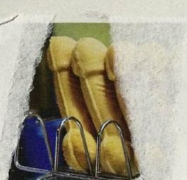 Keks des Anstoßes: Das Bild wurde im Lufthansa Magazin überklebt.