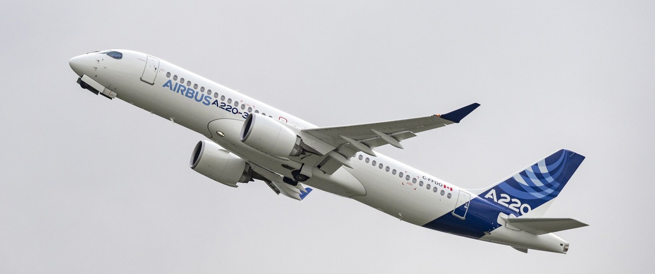 Airbus A220-300: Netto 39 bestellte Jets 2020.