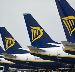 Ryanair-Flieger in Dublin: Bald weniger Flüge ab der irischen Hauptstadt.