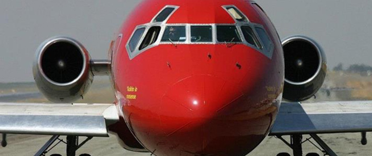 Flugzeug von 1Time: Hohe Verluste.