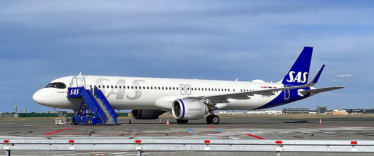 Airbus A321 von SAS: Viele heben derzeit nicht ab.