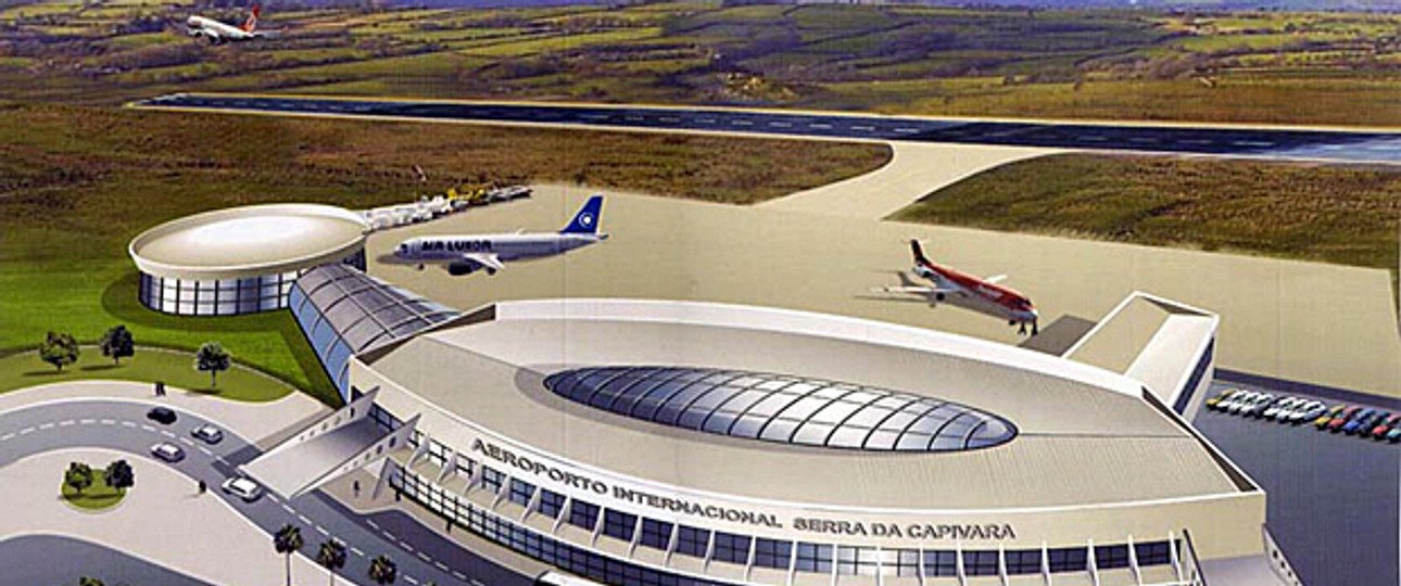 Der Flughafen Aeroporto Serra da Capivara im Modell: Dichtung und Wahrheit.