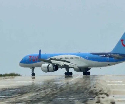 Boeing 757 im Rückwärtsgang