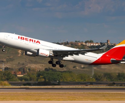 Flieger von Iberia: Bei Start und Landung während des Schneechaos' in Madrid wurden mehrere Flugzeuge beschädigt.