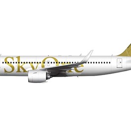 Flugzeug in den Farben von Sky One SK: Die Airline will ihre zwei bis drei Airbus A320 an andere Airlines vermieten.
