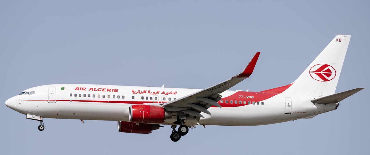 Boeing 737-800 von Air Algérie: Die Airline setzt auf Arabisch und Englisch.