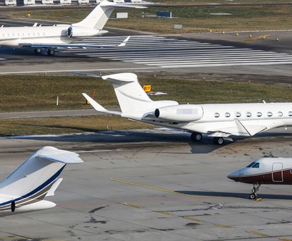 Businessjets: Verkehrsmittel der Wahl beim WEF.