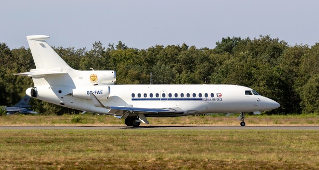 Falcon 7X der belgischen Luftwaffe: Ein Het sorgte jetzt für Probleme.
