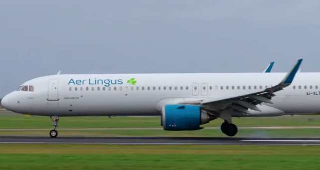 Airbus A321 XLR von Aer Lingus: Das Flugzeug mit der Kennung EI-XLT fällt auf unbestimmte zeit nach einer harten Landung aus.