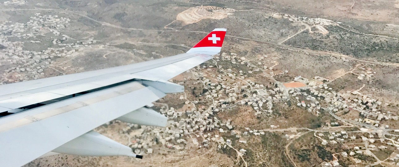 Flieger von Swiss im Anflug auf Tel Aviv: Crews sind beunruhigt.