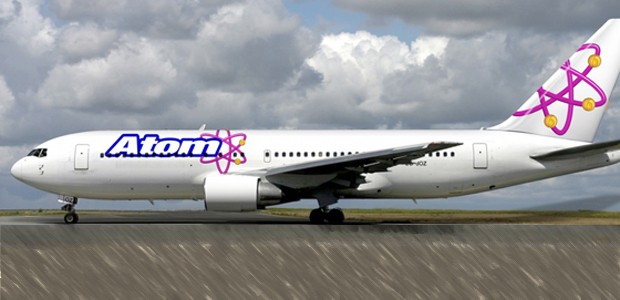 So präsentiert sich Atom Airways auf Facebook: Am 12. Oktober soll es losgehen.