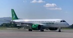 Embraer E190 von Wideroe: Mit diesem Flugzeugtyp wurden die Russinnen und Russen Richtung Heim geflogen.  