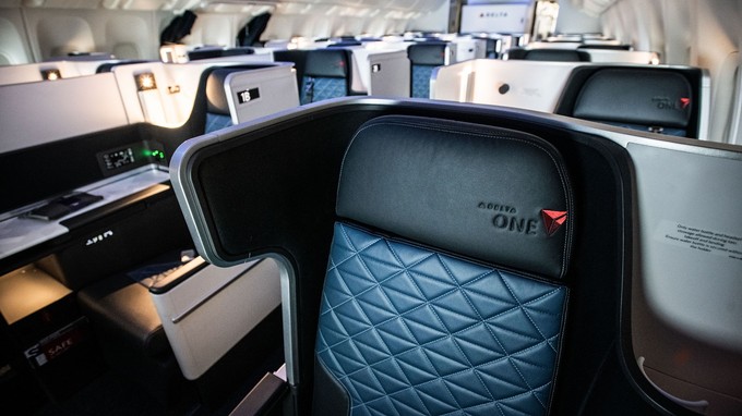 Mehr Privatsphäre in der Business Class Delta One.