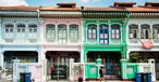Häuser im Viertel Katong: Hier gibt es die beste Peranakan-Küche von Singapur.