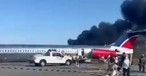 McDonnell Douglas MD-82 fängt bei Landung Feuer