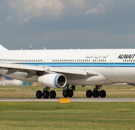 Airbus A340 von Kuwait Airways: Bereits 19 Jahre alt.