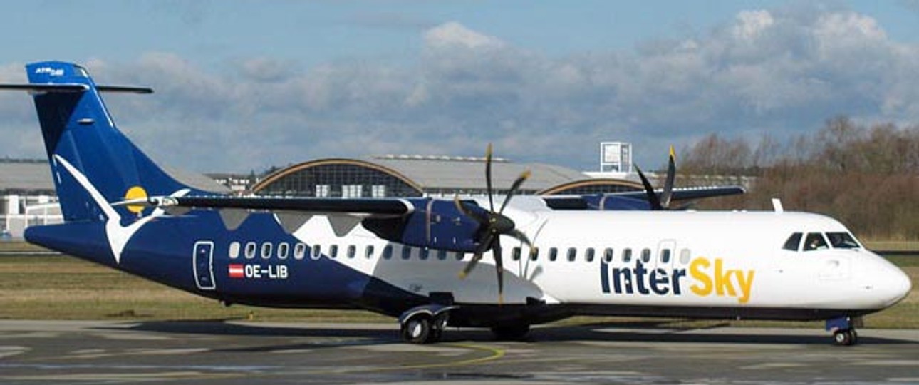 ATR72-600 von Intersky: Die Anschaffung der zwei Maschinen des Typs habe sich gelohnt, so die Airline.