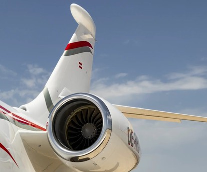 Dassault Falcon von Skyside: Unheimliche Begegnung über Spanien.-