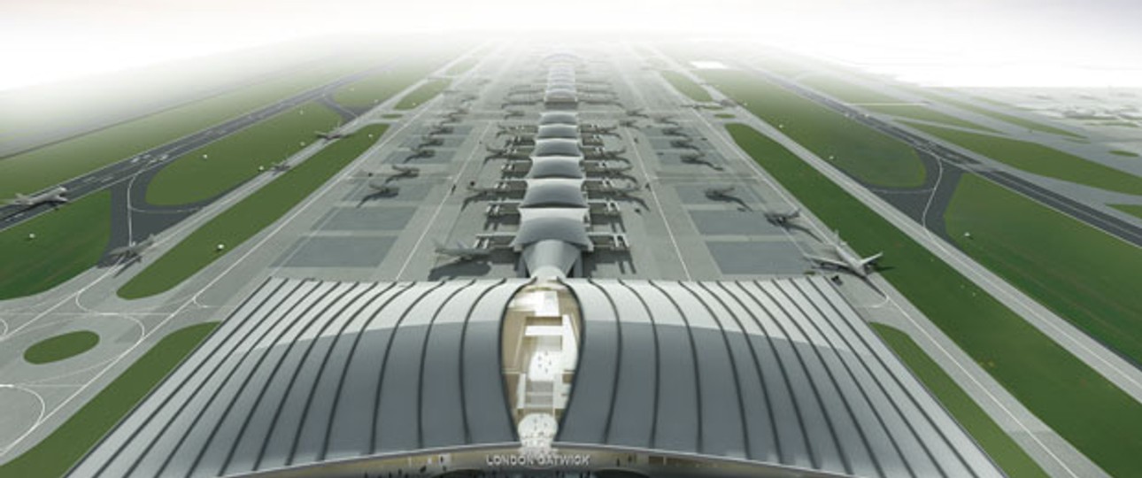 So soll Gatwick 2025 aussehen – aber nur wenn der Flughafen den Zuschlag für die zusätzliche Piste in London erhält. Auch Heathrow will sie. Beide Pisten sollen sowohl Starts und Landungen abwickeln.