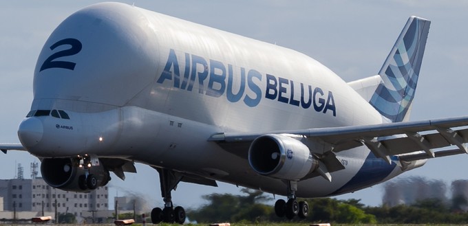 Airbus Beluga ST in Brasilien: Der riesige Frachter ...