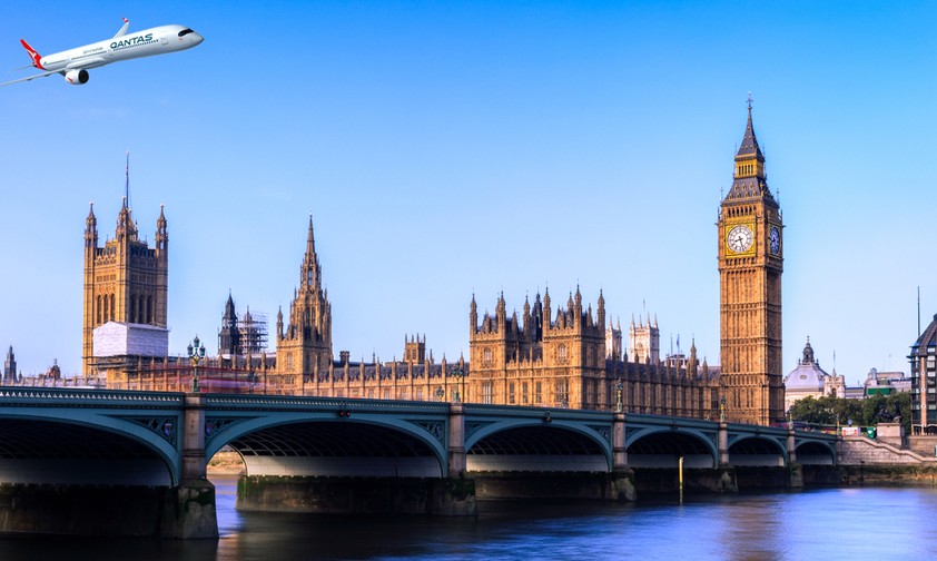 London und New York sind die ersten beiden Nonstopziele von Qantas ab Sydney und Melbourne.